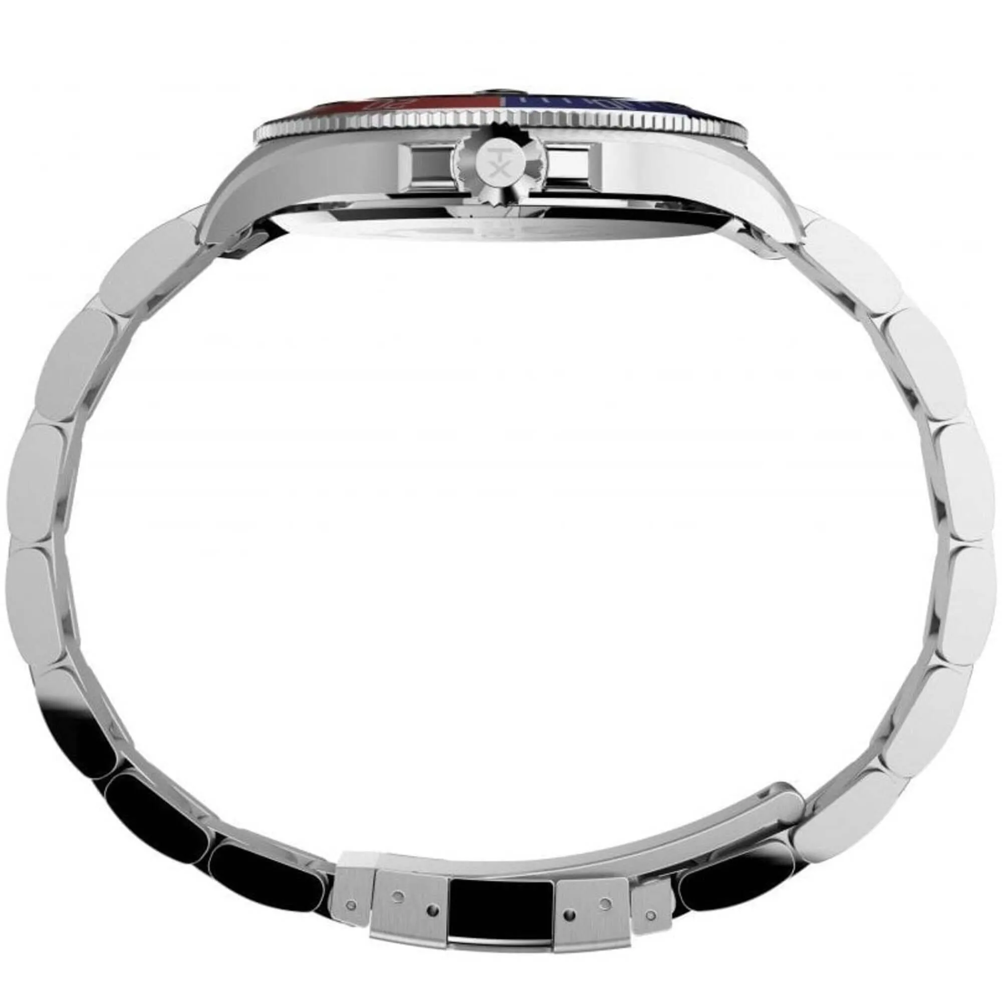 Timex Men's Watch - Harborside Quartz Date Black Dial Silver Tone Bracelet | TW2U71900 Timex Watches