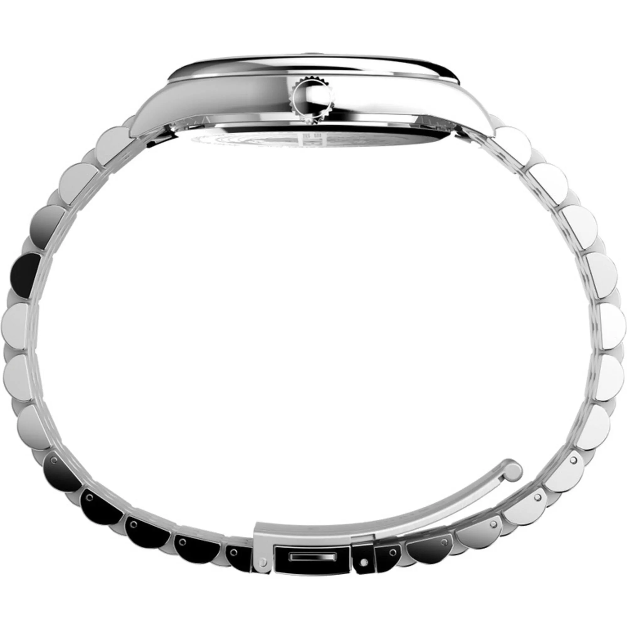 Timex Men's Watch - Legacy Black Dial Silver Stainless Steel Bracelet | TW2V67800VQ Timex Watches