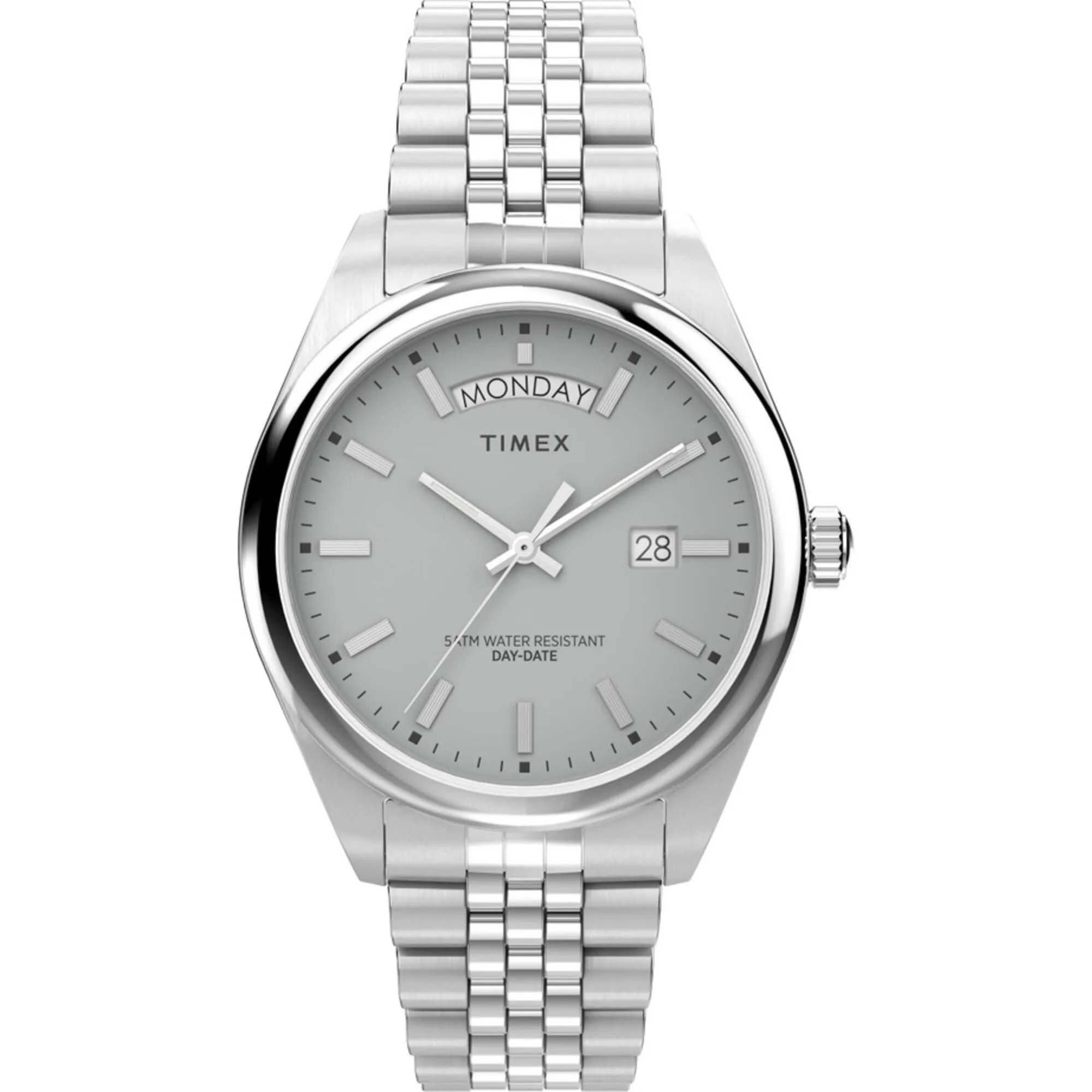 Timex Men's Watch - Legacy Grey Dial Silver Stainless Steel Bracelet | TW2V67900VQ Timex Watches