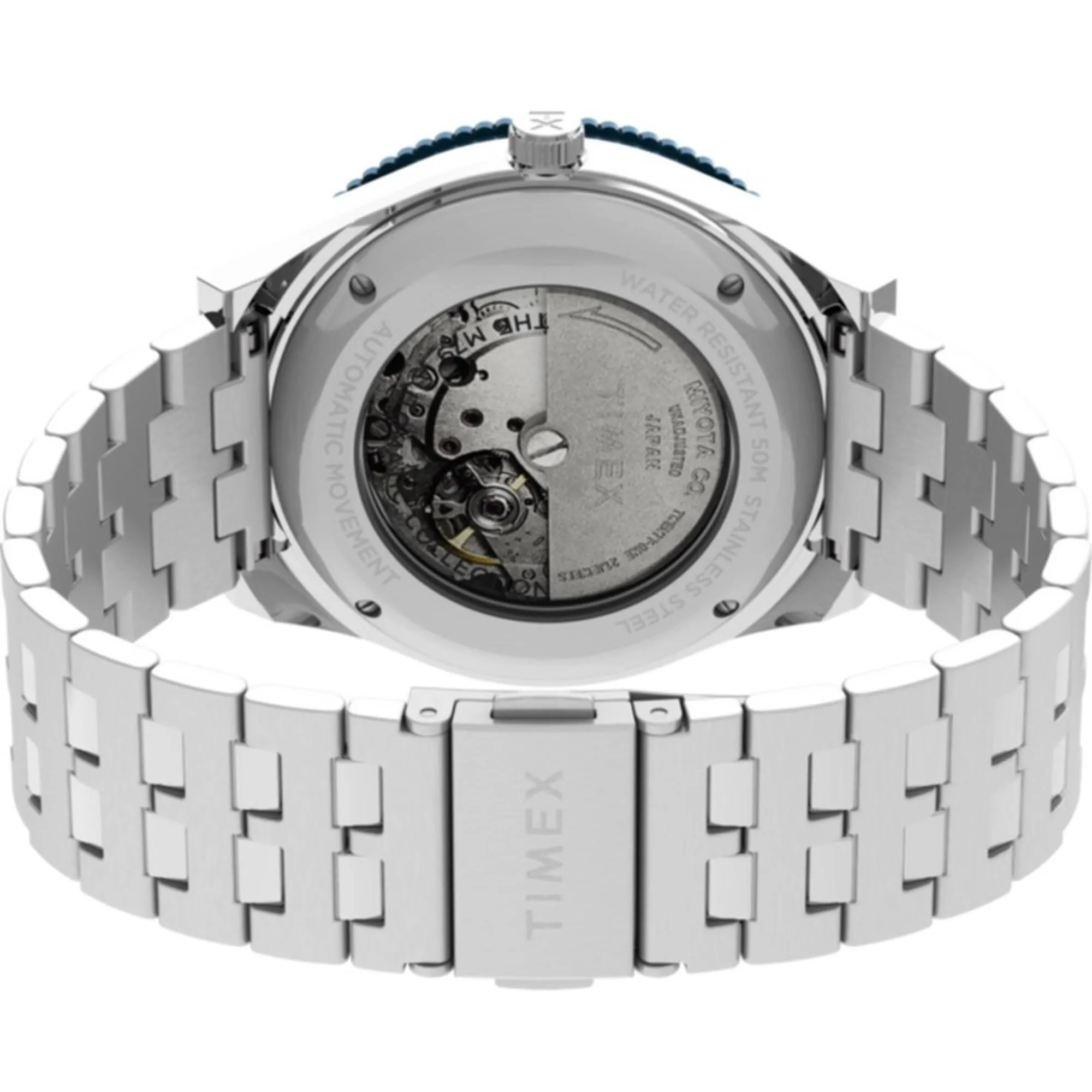 Timex Men's Watch - M79 Blue Dial Automatic Stainless Steel Bracelet | TW2V25100VQ Timex Watches