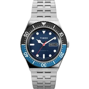 Timex Men's Watch - M79 Blue Dial Automatic Stainless Steel Bracelet | TW2V25100VQ Timex Watches