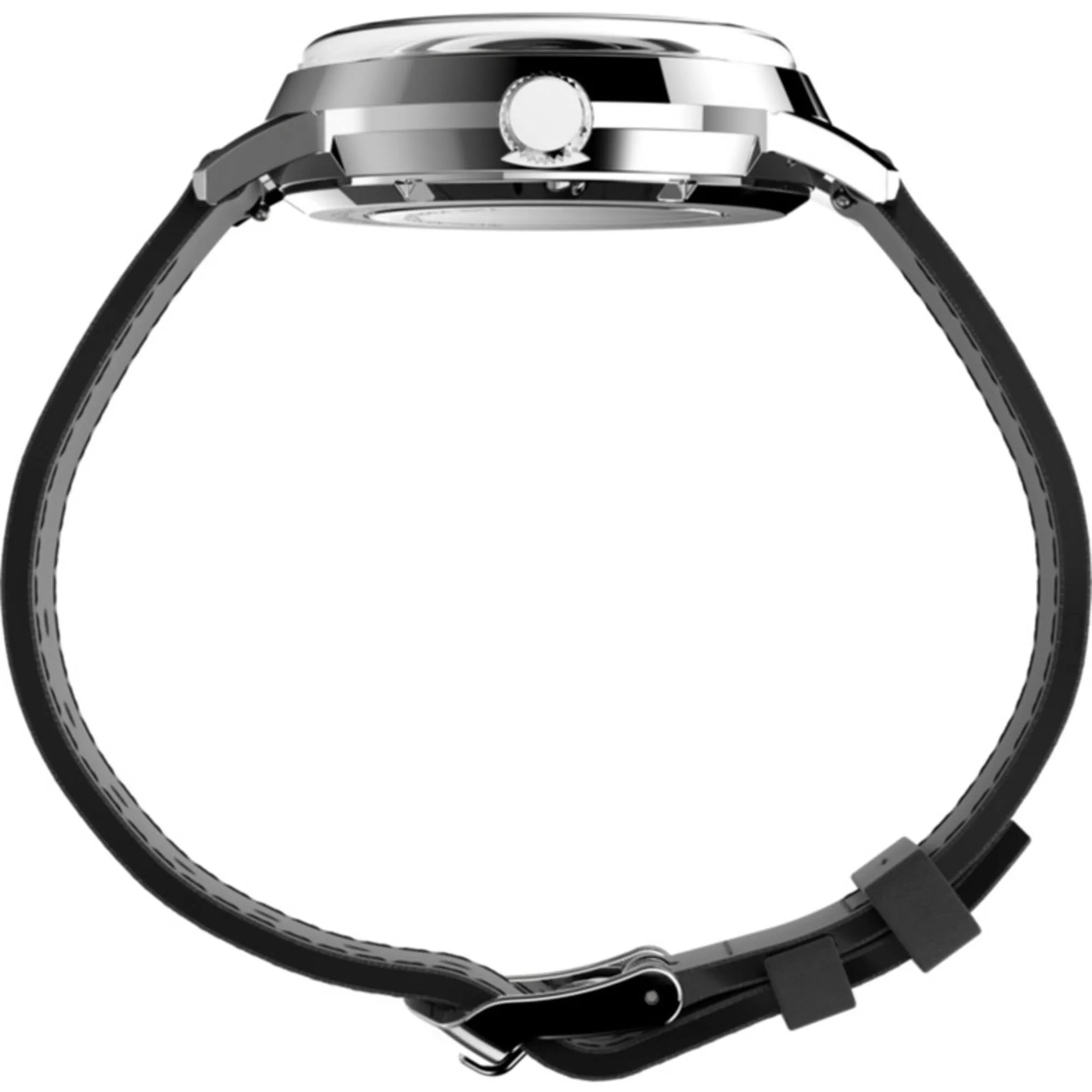 Timex Men's Watch - Marlin Automatic Green Dial Black Leather Strap | TW2V44600ZV Timex Watches