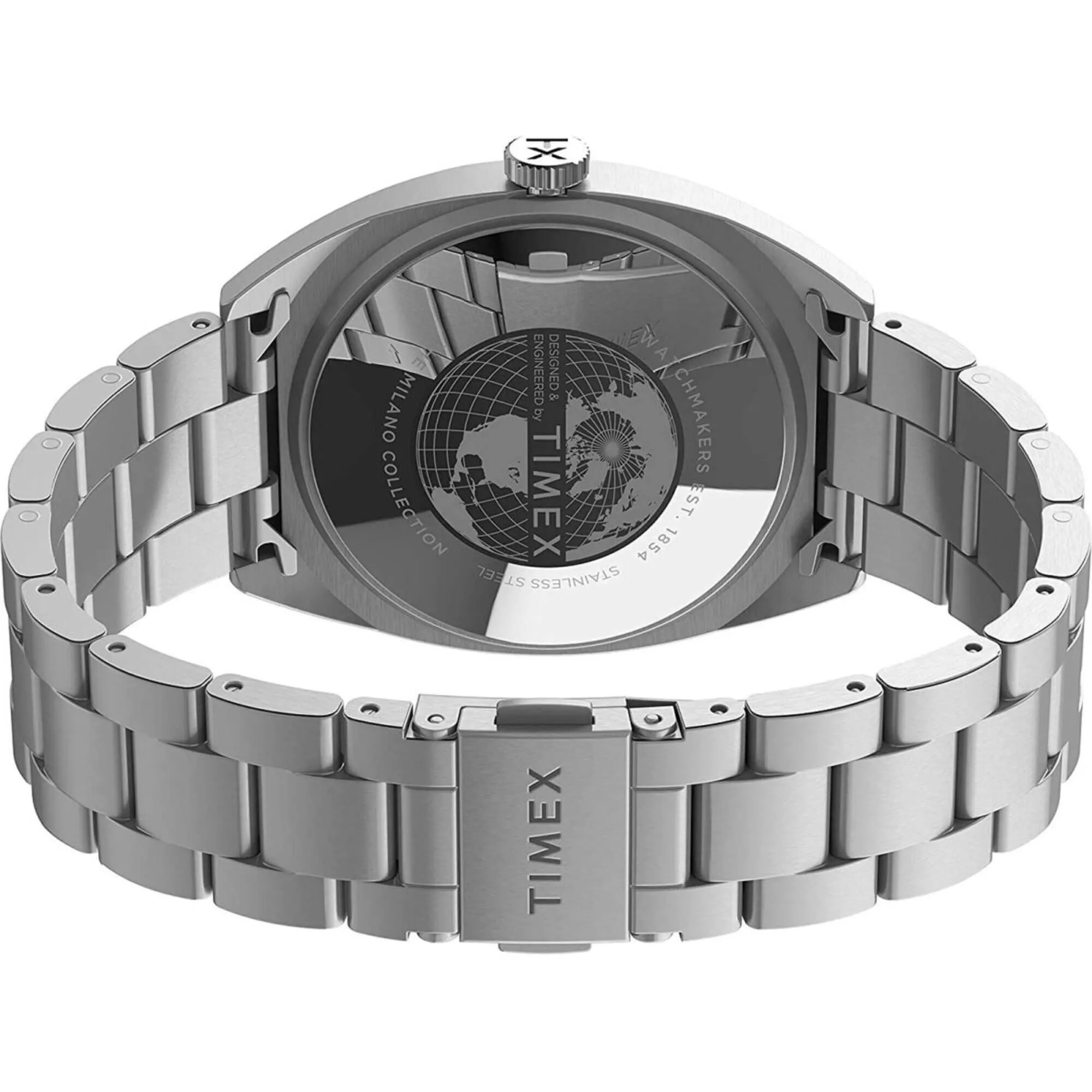Timex Men's Watch - Milano XL Silver Tone Dial Stainless Steel Bracelet | TW2U15600VQ Timex Watches