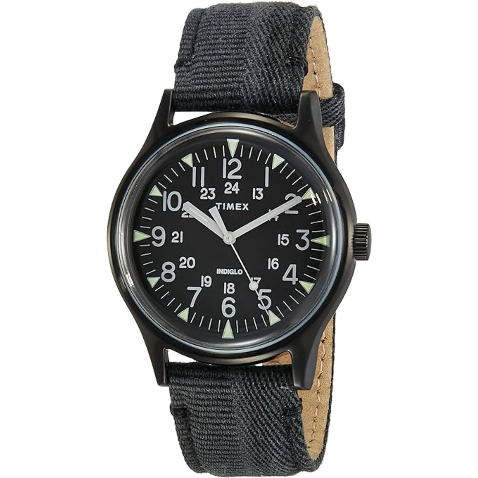 Timex Men's Watch - MK1 Quartz Black Stainless Steel Case Fabric Strap | TW2R68200 Timex Watches