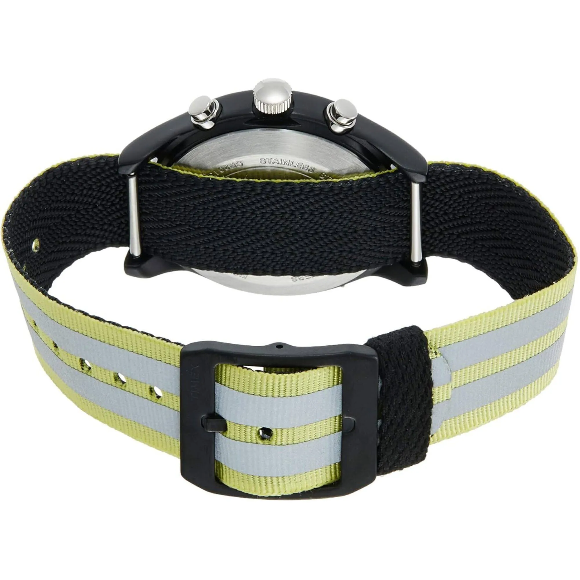 Timex Men's Watch - MK1 Quartz Chrono Black Dial Green and Grey Strap | TW2R81400 Timex Watches