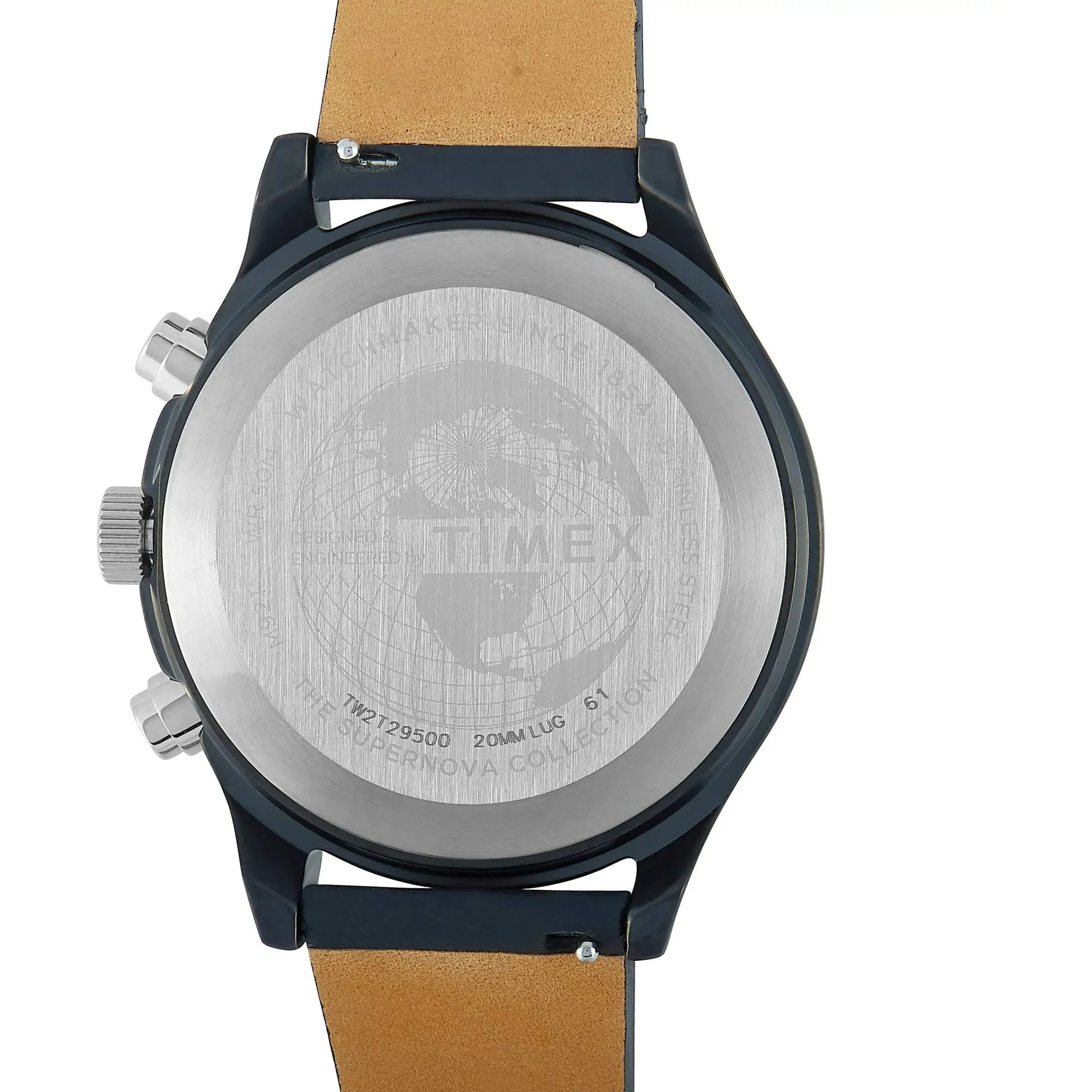 Timex Men's Watch - MK1 Quartz Chronograph Black Dial Leather Strap Date | TW2T29500 Timex Watches