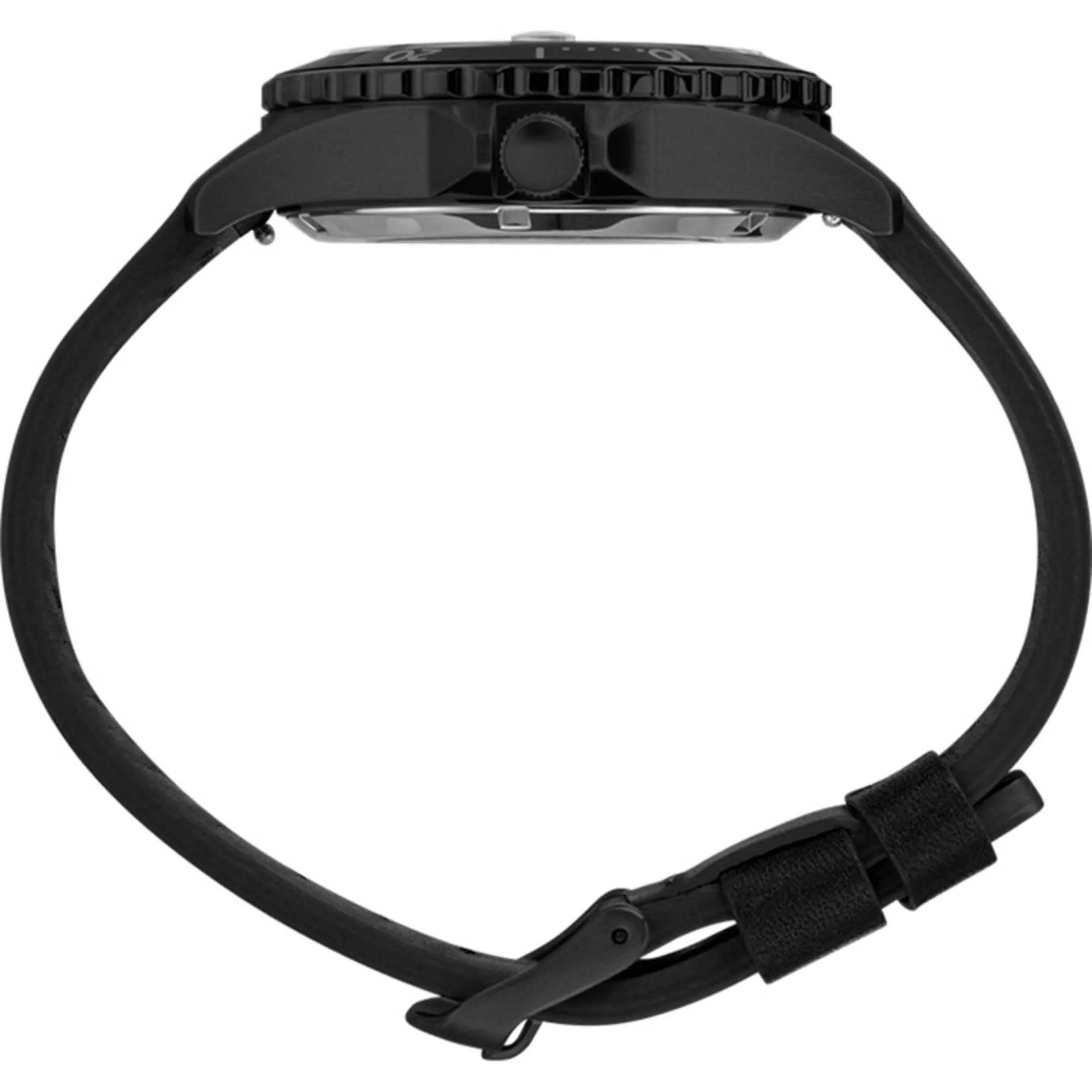 Timex Men's Watch - Navi XL Automatic Date Display Black Leather Strap | TW2U10000ZV Timex Watches