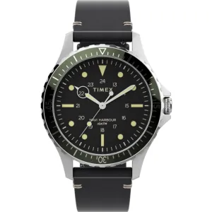 Timex Men's Watch - Navi XL Black Round Dial Stainless Steel Case Strap | TW2V45300VQ Timex Watches