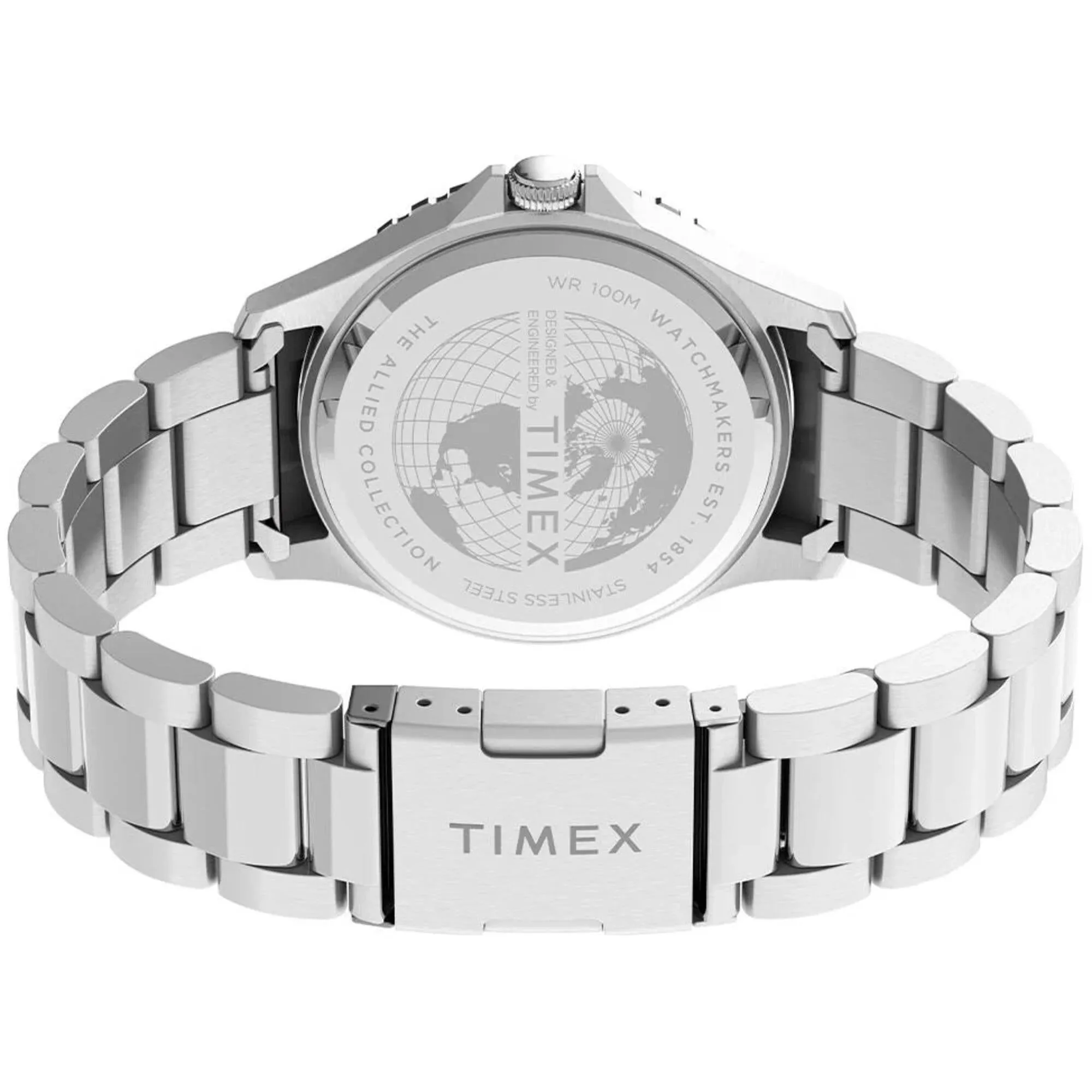 Timex Men's Watch - Navi XL Quartz White Dial Stainless Steel Bracelet | TW2U10900 Timex Watches
