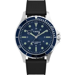 Timex Men's Watch - Navi XL Rotating Bezel Blue Dial Rubber Strap | TW2U55700VQ Timex Watches