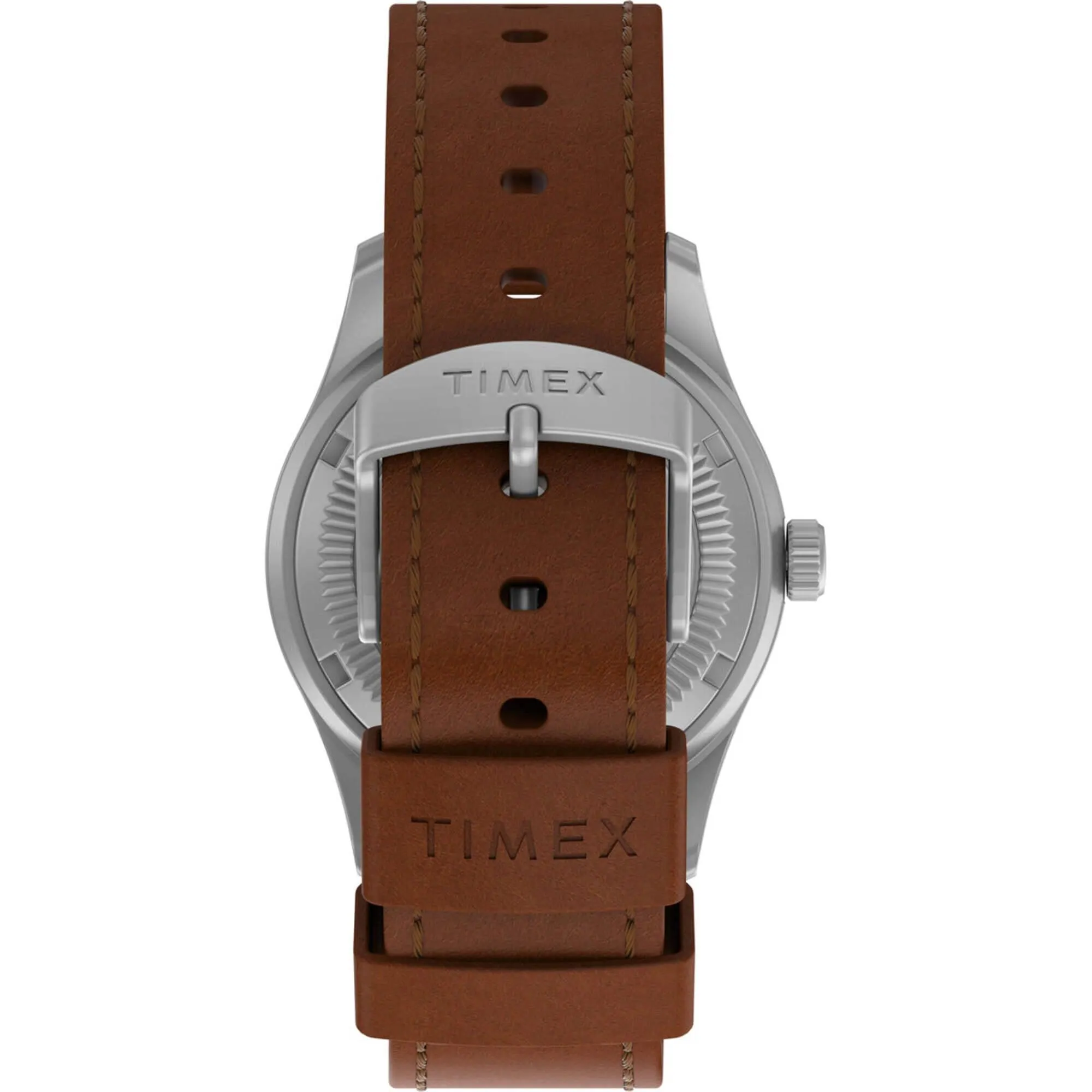 Timex Men's Watch - North Field Post Mechanical Blue Dial Brown Strap | TW2V00700JR Timex Watches