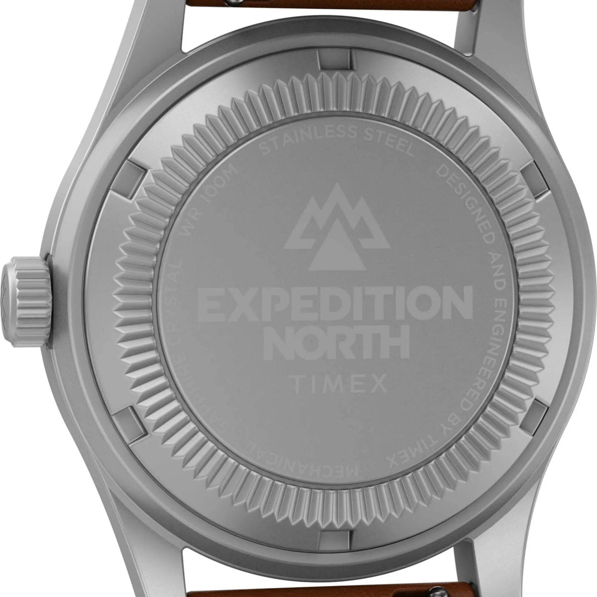 Timex Men's Watch - North Field Post Mechanical Blue Dial Brown Strap | TW2V00700JR Timex Watches