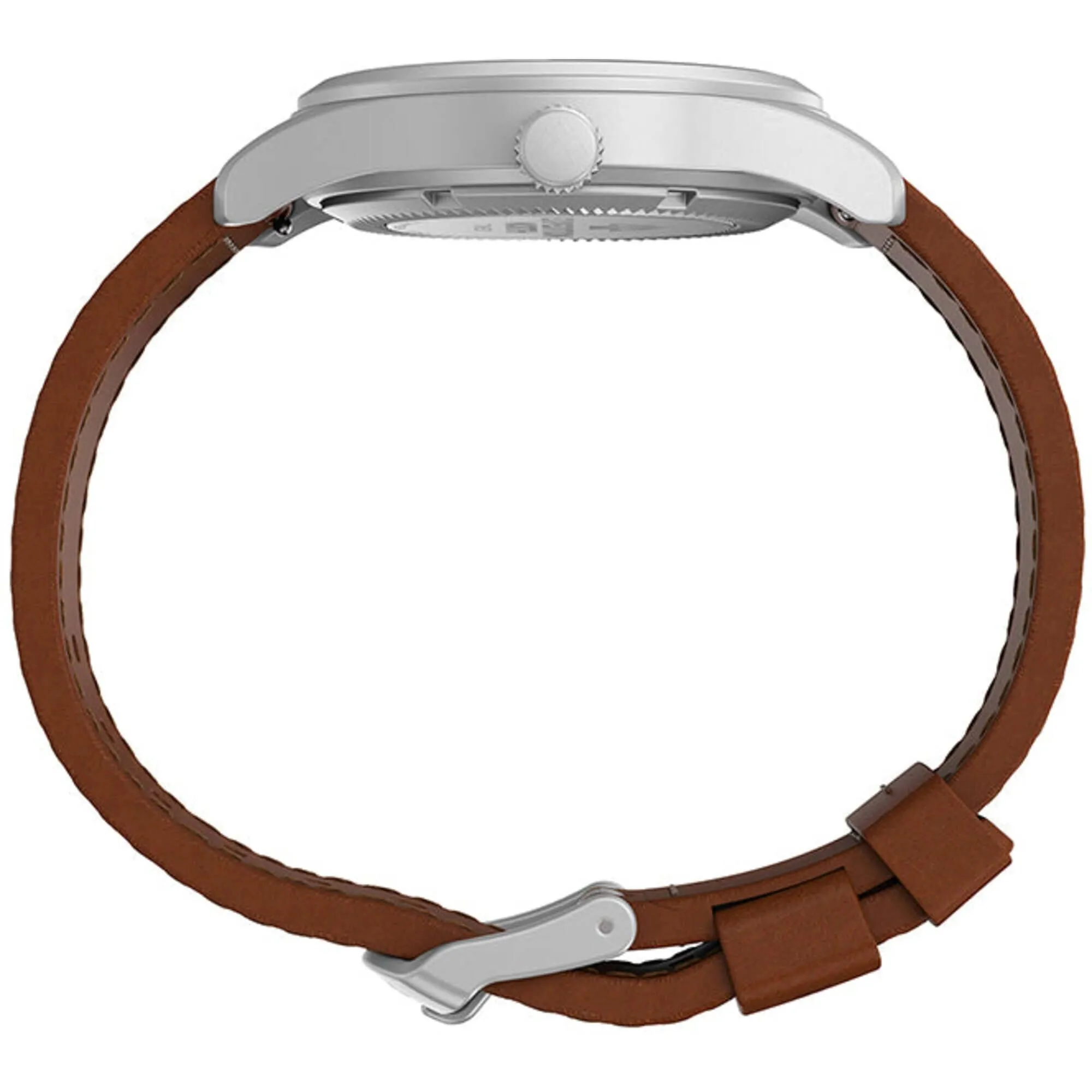 Timex Men's Watch - North Field Post Mechanical Brown Leather Strap | TW2V00600JR Timex Watches
