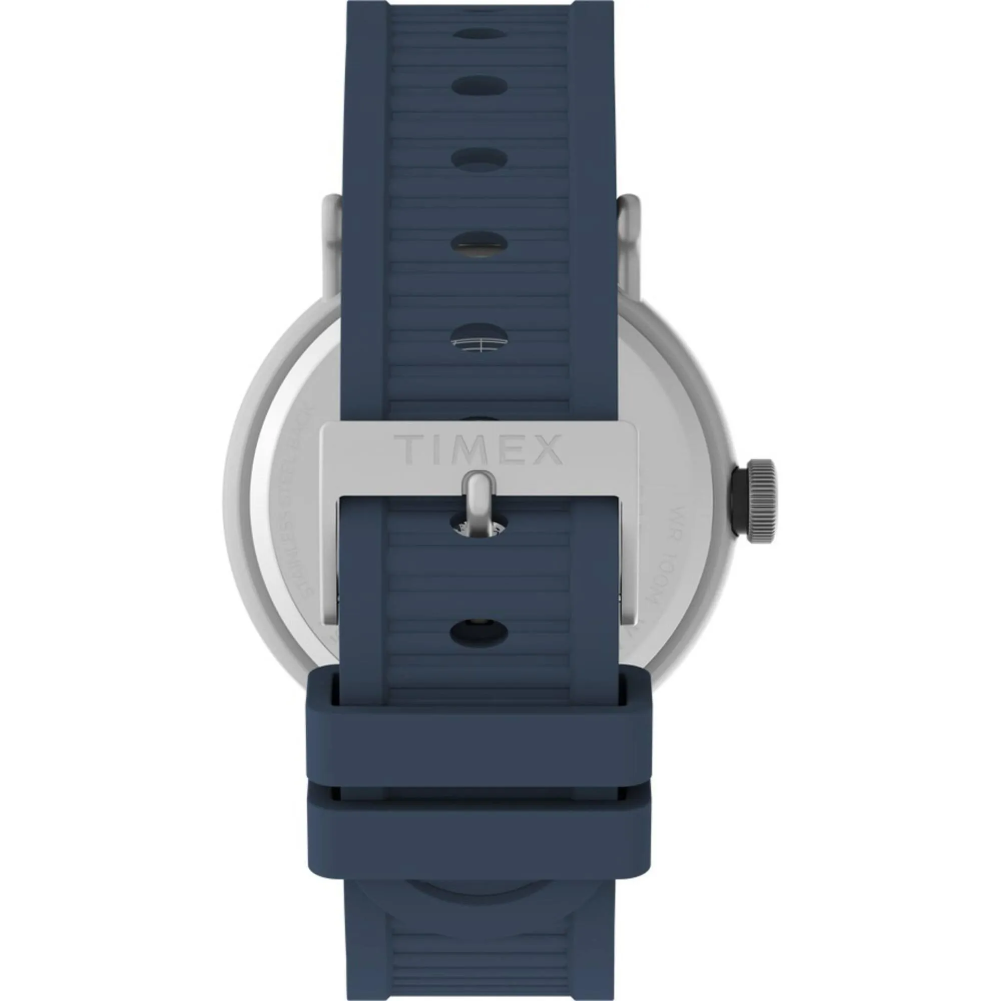 Timex Men's Watch - Portside Rotating Bezel Black Dial Blue Resin Strap | TW2W16600 Timex Watches