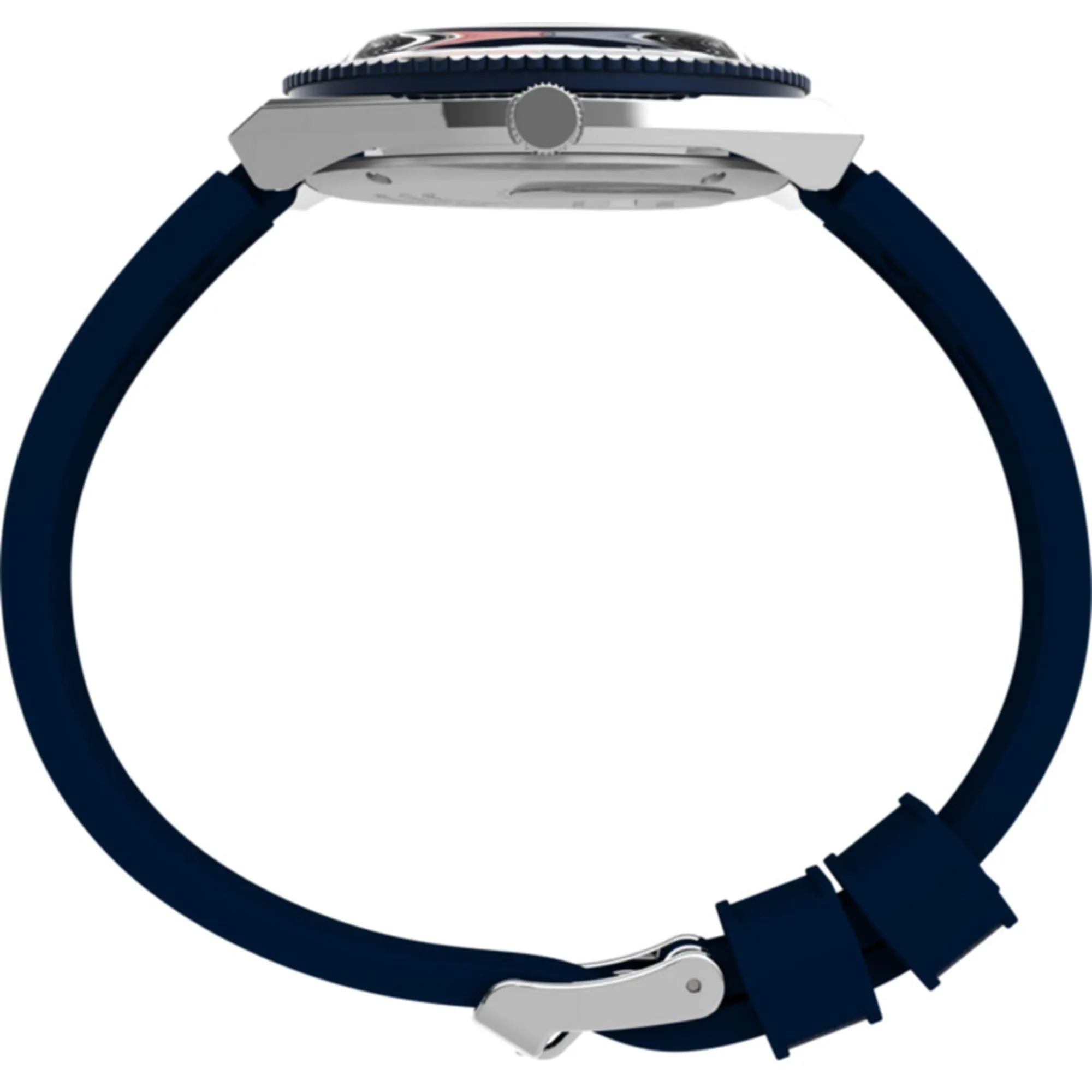 Timex Men's Watch - Q Quartz Rotating Bezel Blue Dial Strap Day-Date TW2V32100 Timex Watches