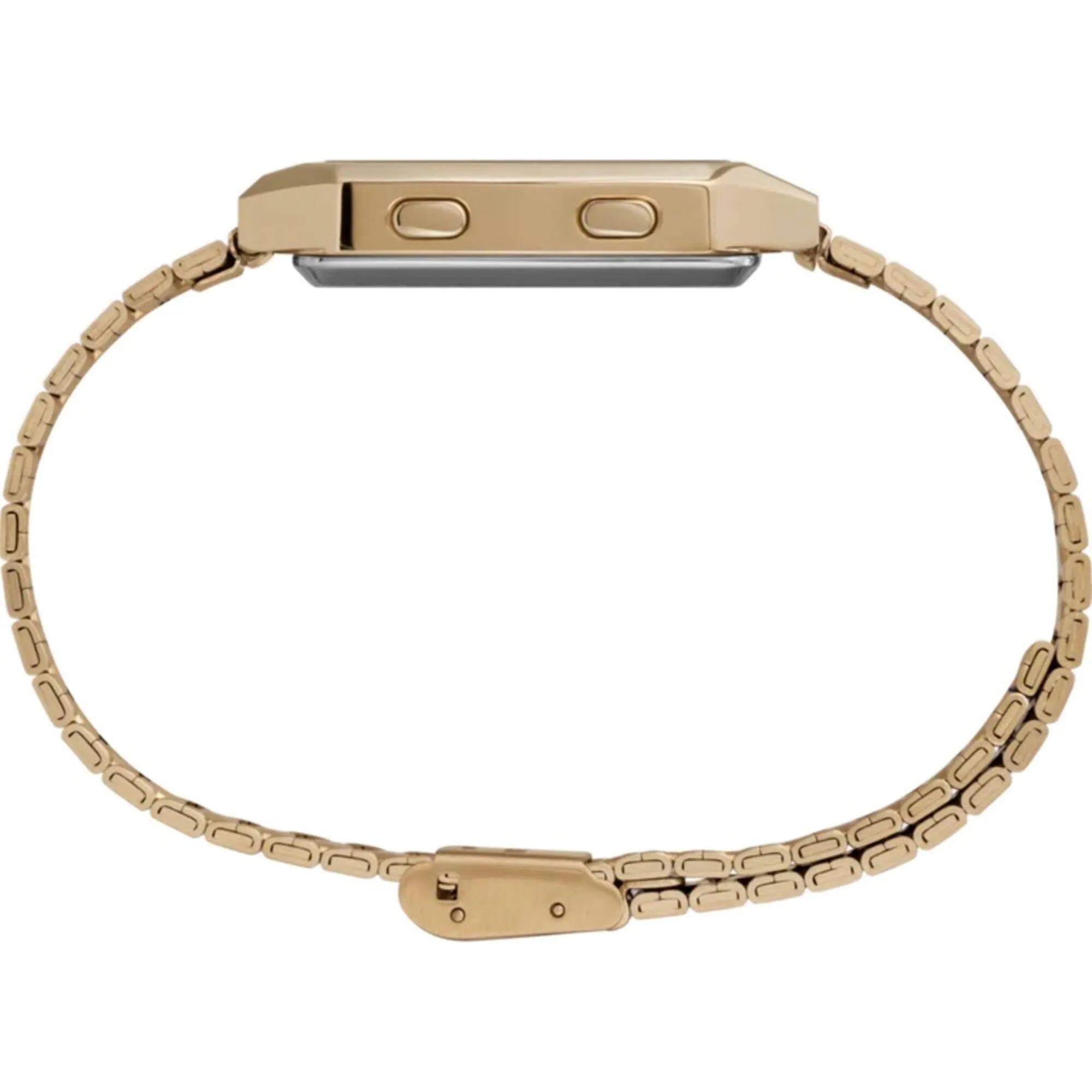 Timex Men's Watch - Q Timex Reissue White Dial Yellow Gold Bracelet | TW2U72500ZV Timex Watches