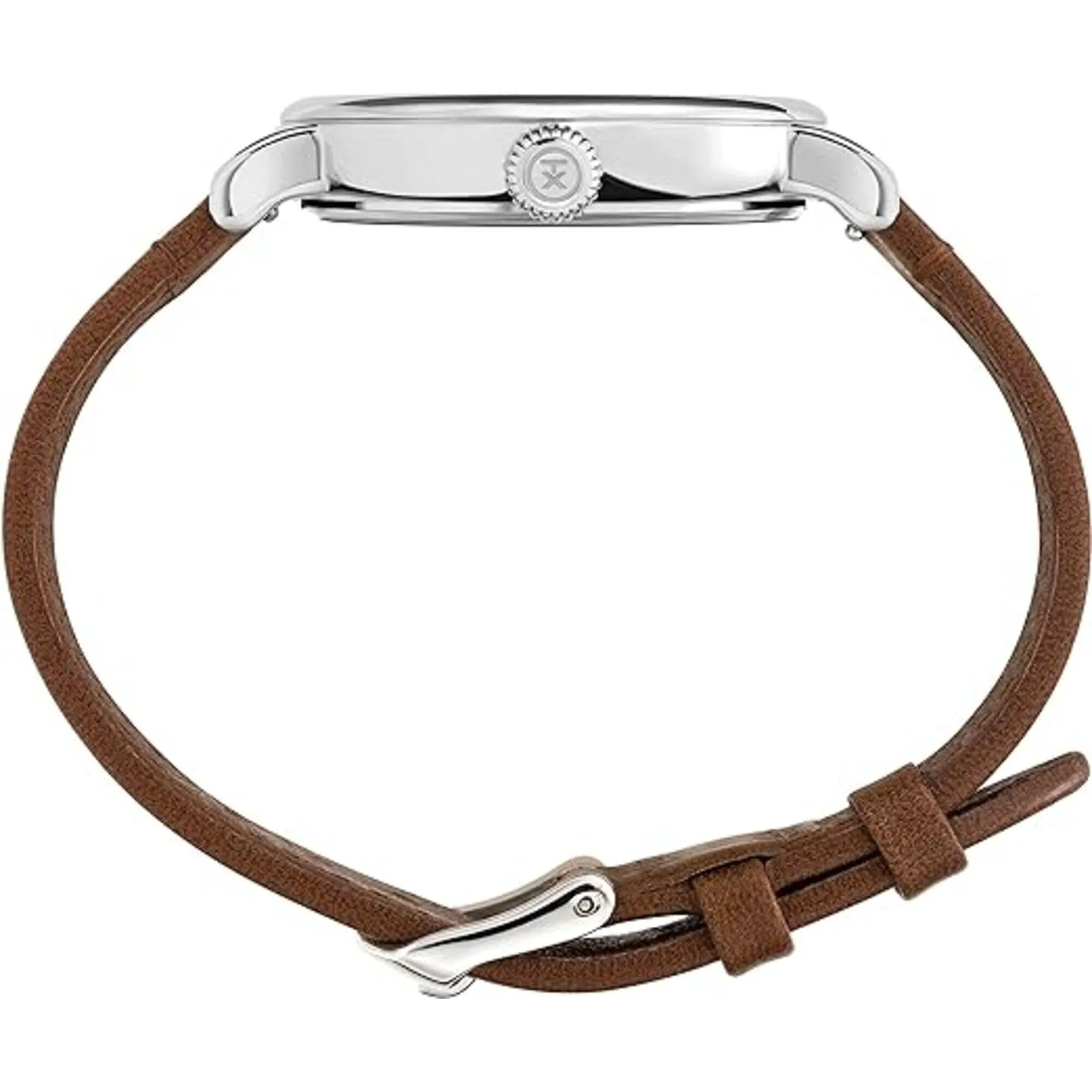 Timex Men's Watch - Standard Peanuts Cream Dial Brown Leather Strap | TW2V32800JR Timex Watches