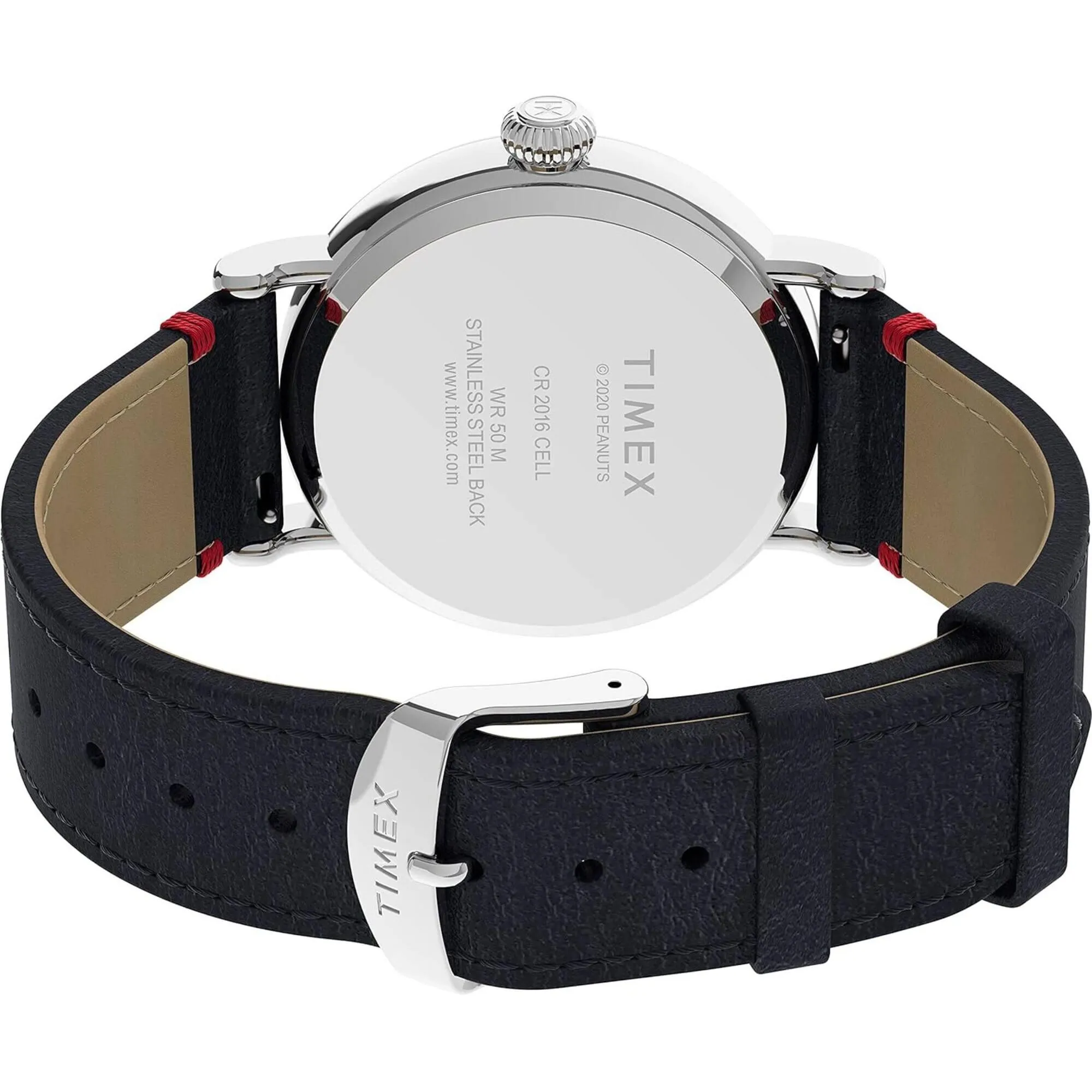 Timex Men's Watch - Standard Peanuts Snoopy Blue Leather Strap Quartz | TW2U86300VQ Timex Watches