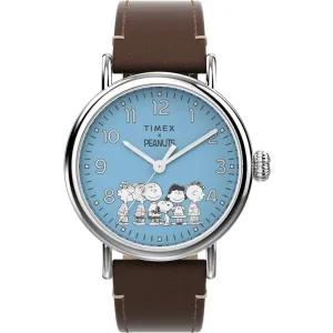 Timex Men's Watch - Standard X Peanuts Gang's All Here Brown Strap | TW2V89800VQ Timex Watches