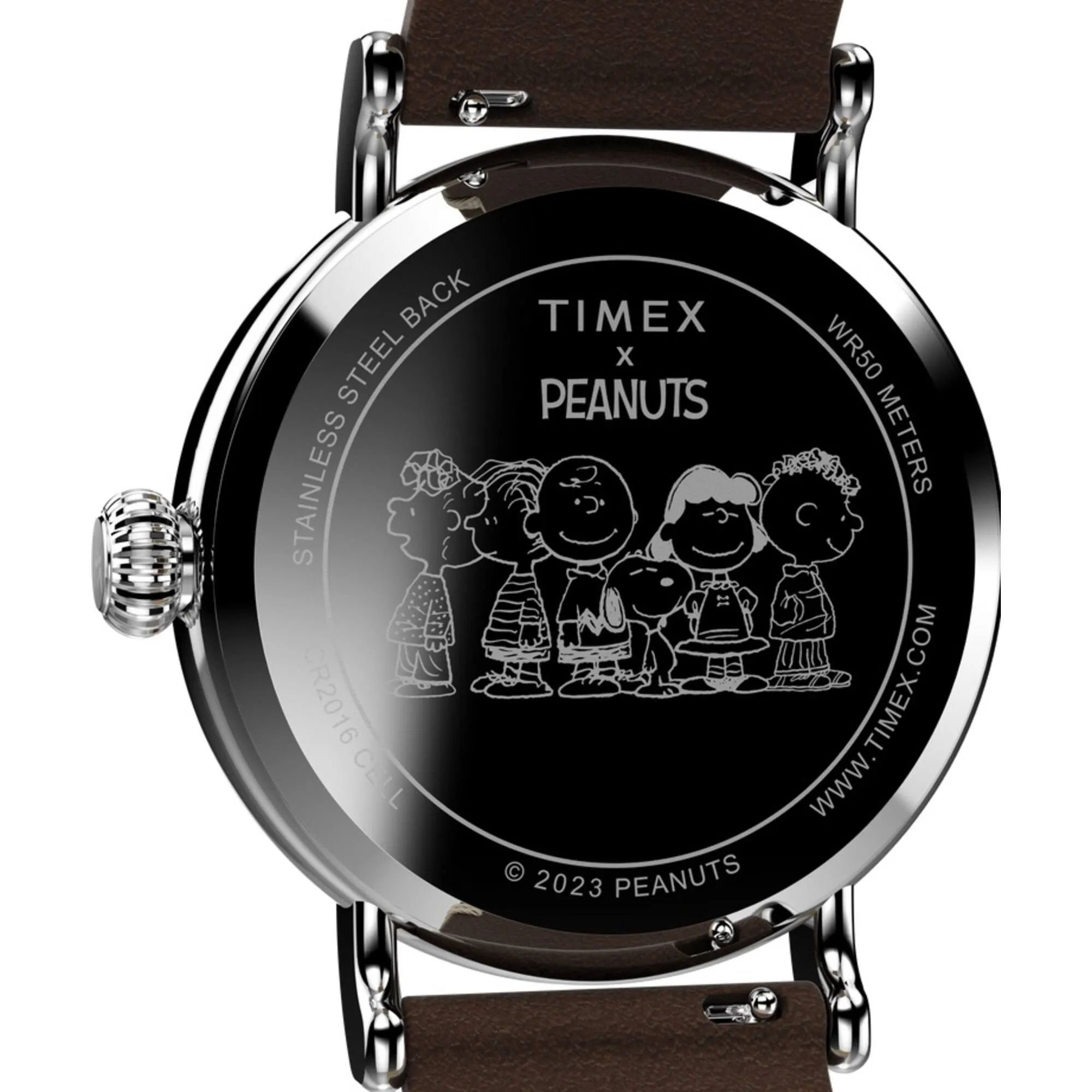 Timex Men's Watch - Standard X Peanuts Gang's All Here Brown Strap | TW2V89800VQ Timex Watches