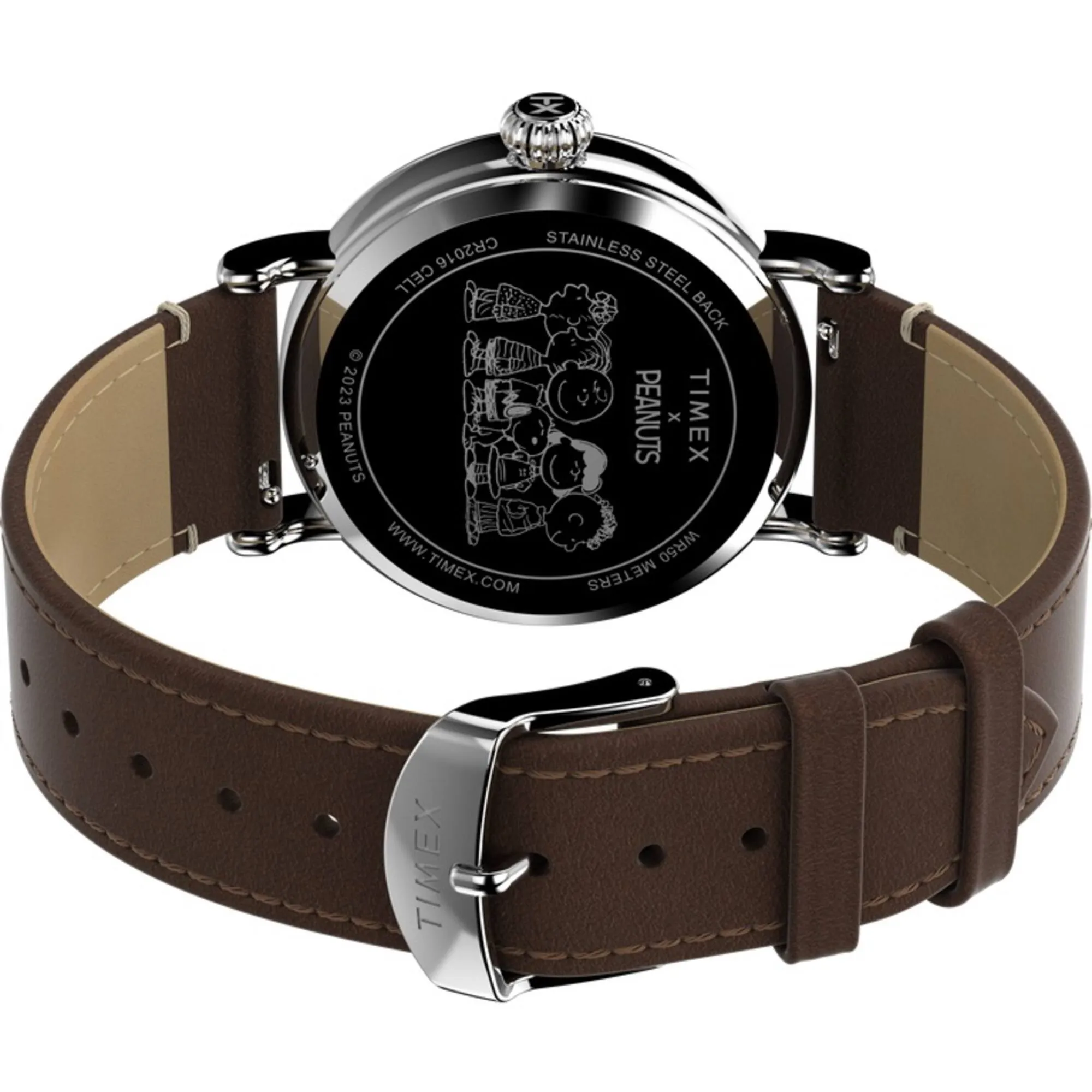 Timex Men's Watch - Standard X Peanuts Gang's All Here Brown Strap | TW2V89800VQ Timex Watches