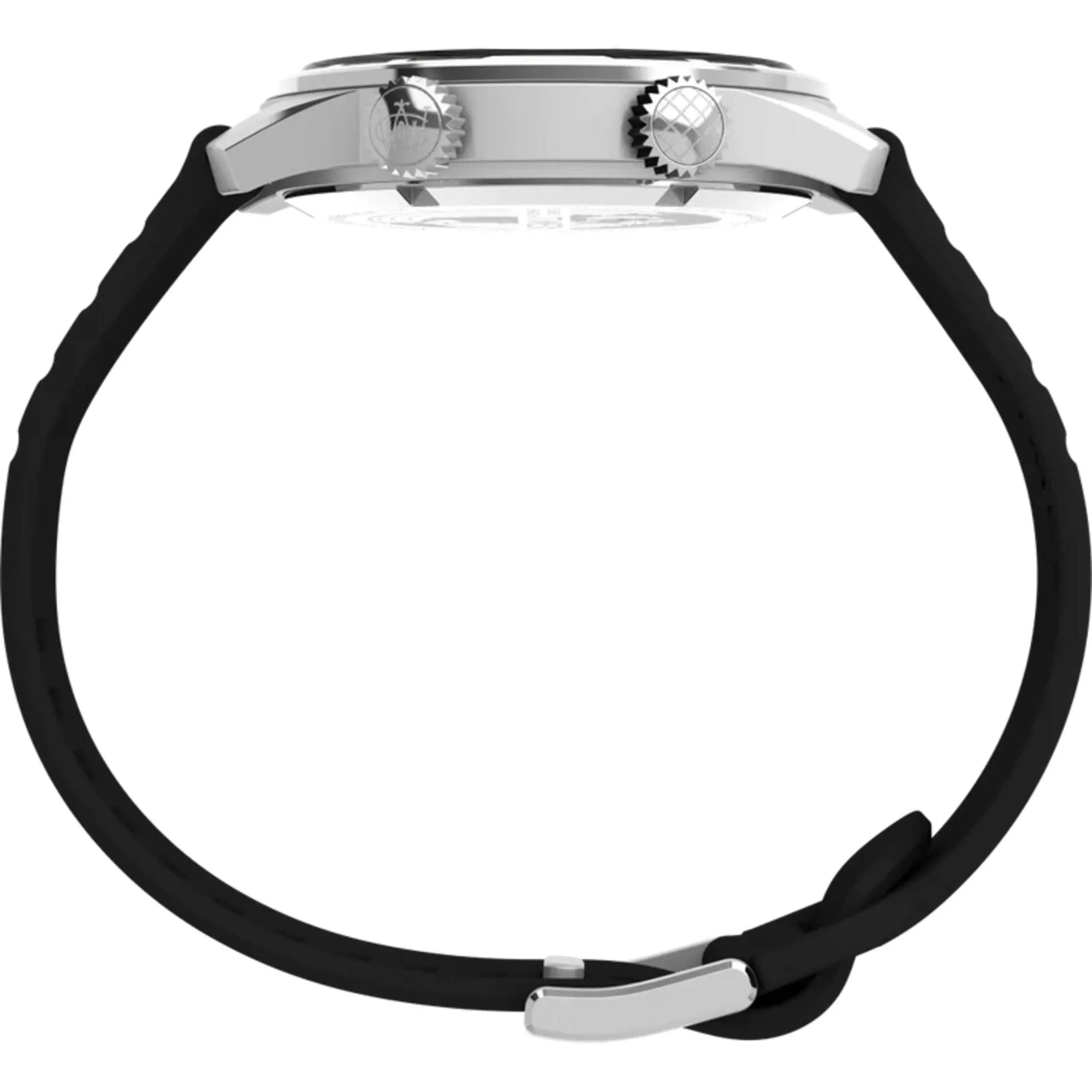 Timex Men's Watch - The Waterbury Black and Yellow Dial Rubber Strap | TW2V73400 Timex Watches
