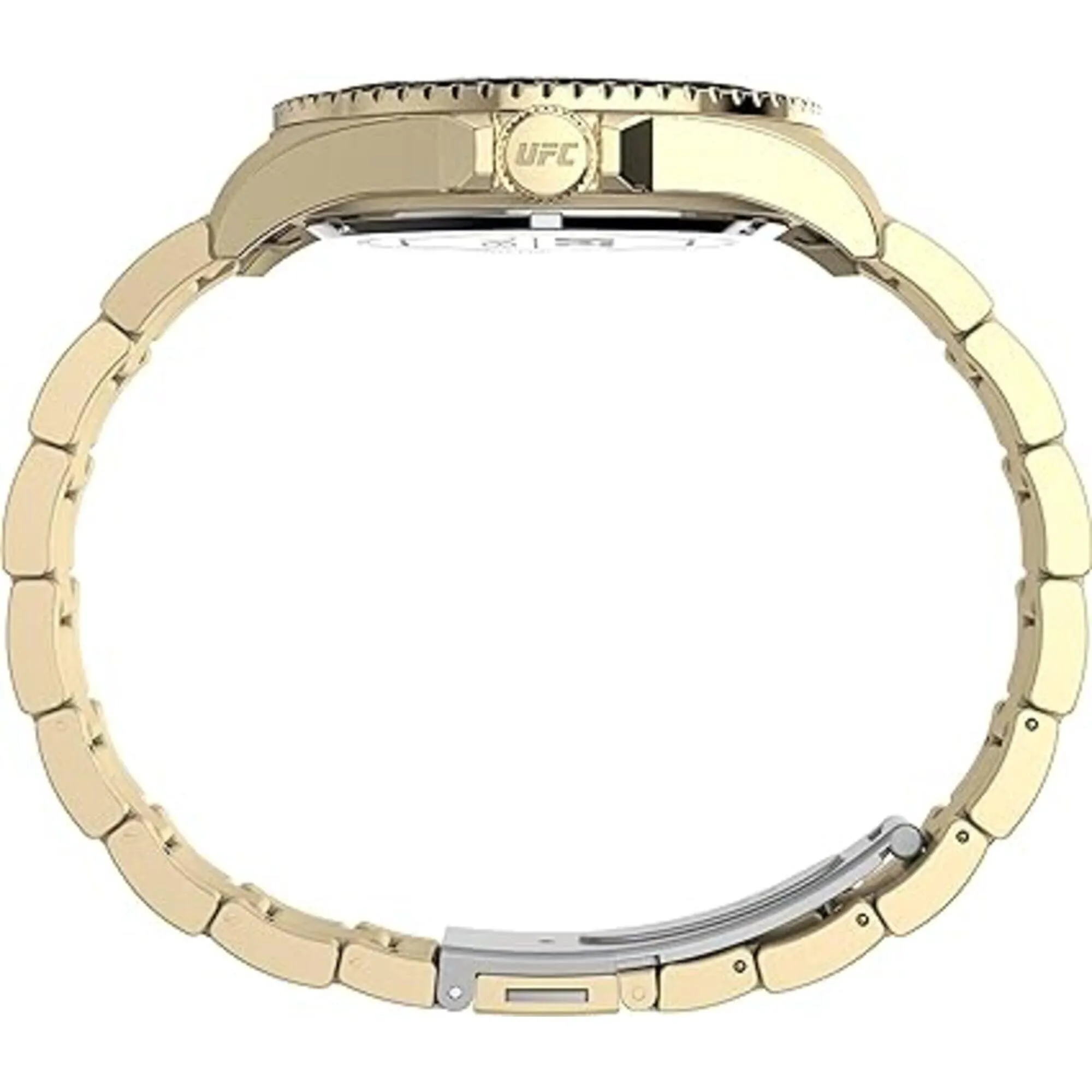 Timex Men's Watch - UFC Debut Quartz Black Dial Yellow Gold Bracelet | TW2V96100GP Timex Watches