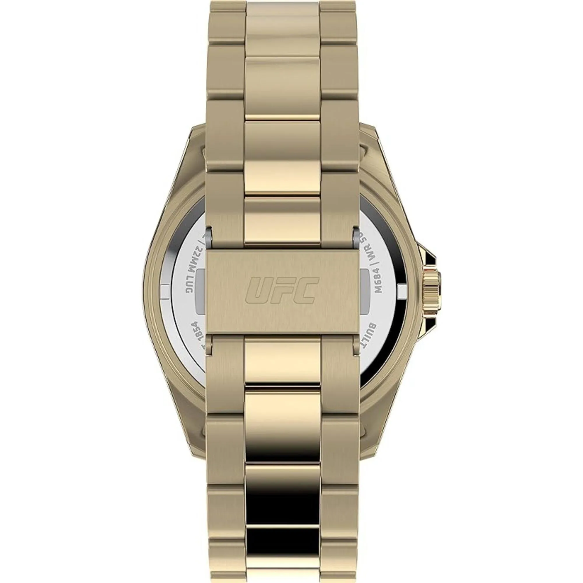 Timex Men's Watch - UFC Debut Quartz Black Dial Yellow Gold Bracelet | TW2V96100GP Timex Watches