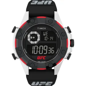 Timex Men's Watch - UFC Kick Chronograph Black Digital Dial Resin Strap | TW2V86700 Timex Watches