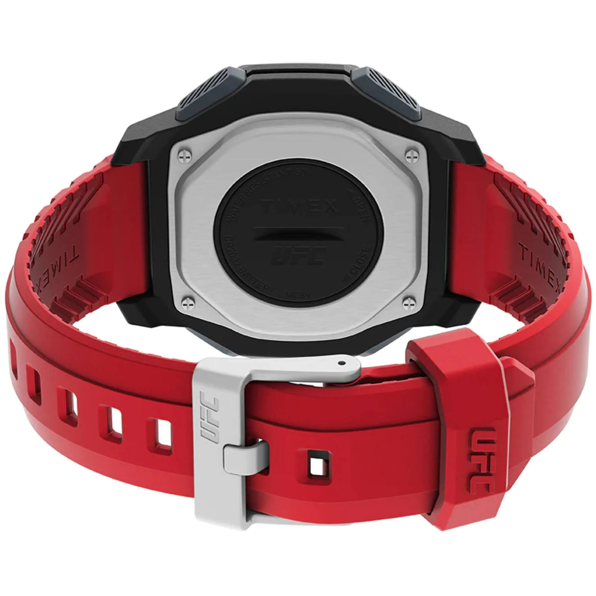 Timex Men's Watch - UFC Spark Heart Rate Digital Dial Red Resin Strap | TW2V84000 Timex Watches