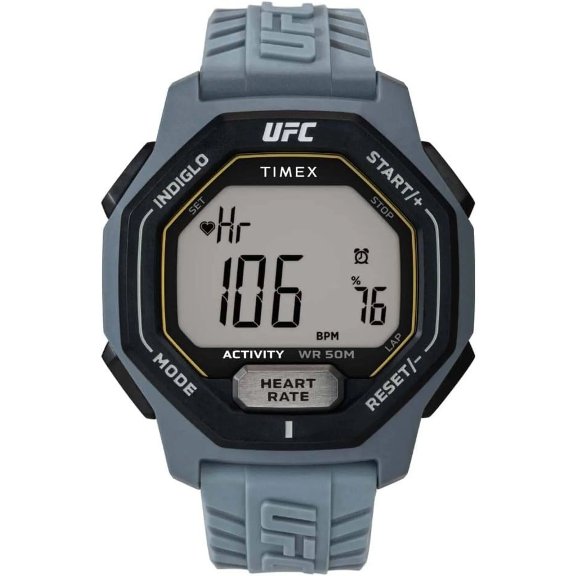 Timex Men's Watch - UFC Spark Heart Rate Grey Digital Dial Resin Strap | TW2V83900 Timex Watches
