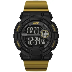 Timex Men's Watch - UFC Striker Digital Black Dial Yellow Rubber Strap | TW5M53600GP Timex Watches