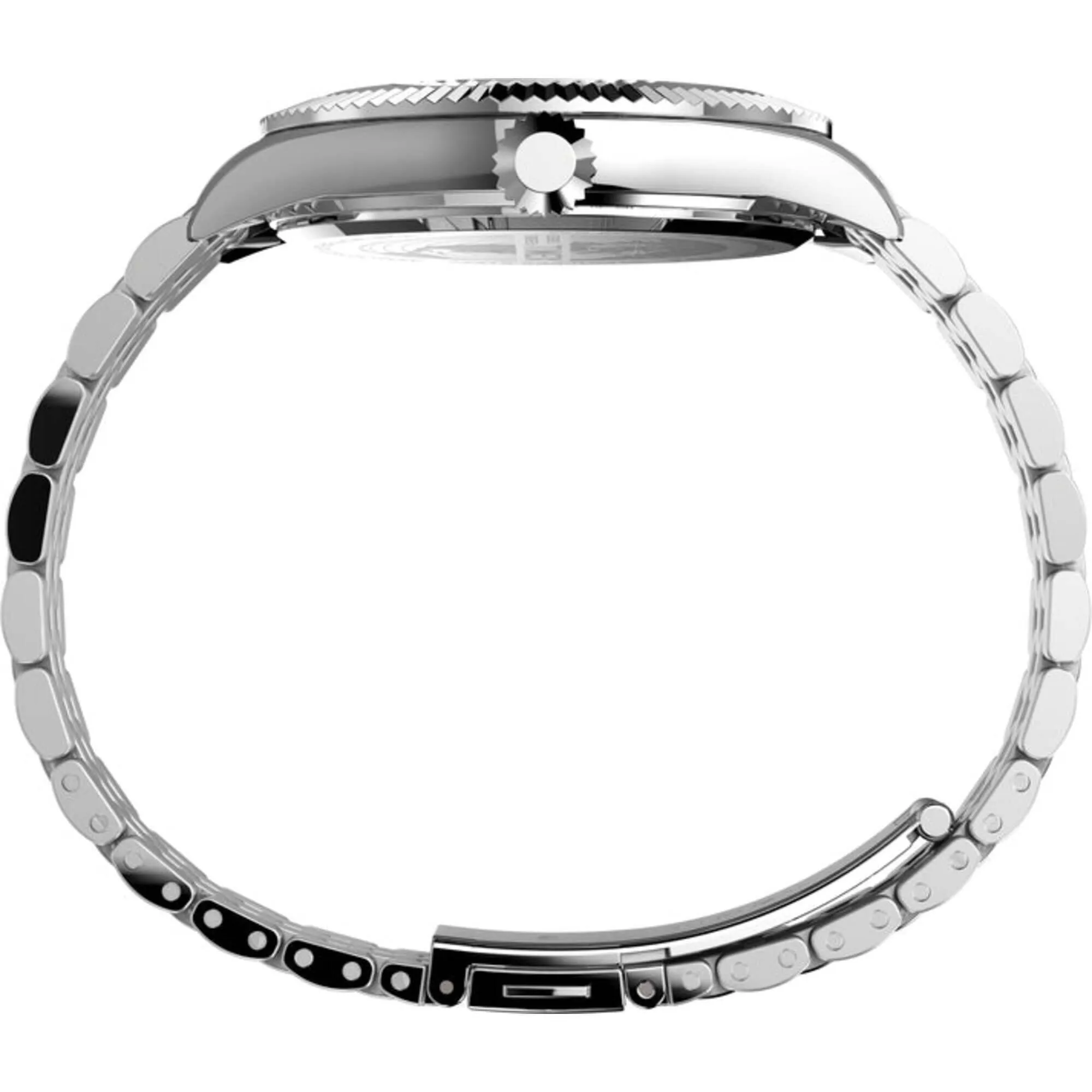 Timex Men's Watch - Waterbury Legacy Green Dial Stainless Steel Bracelet | TW2V18100VQ Timex Watches