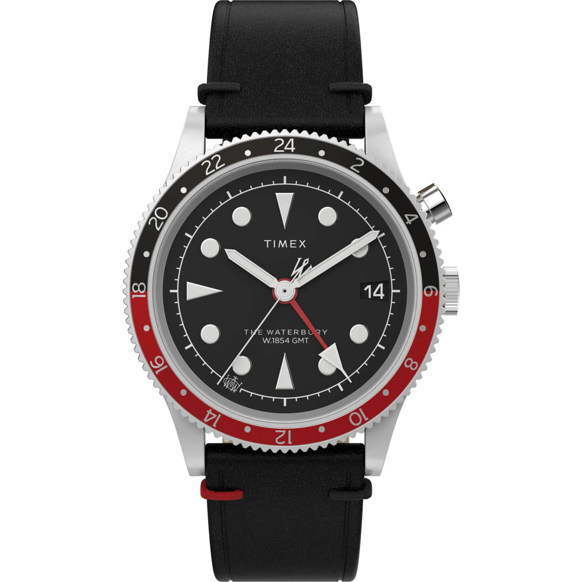 Timex Men's Watch - Waterbury Quartz Black Dial Synthetic Rubber Strap | TW2W22800VQ Timex Watches