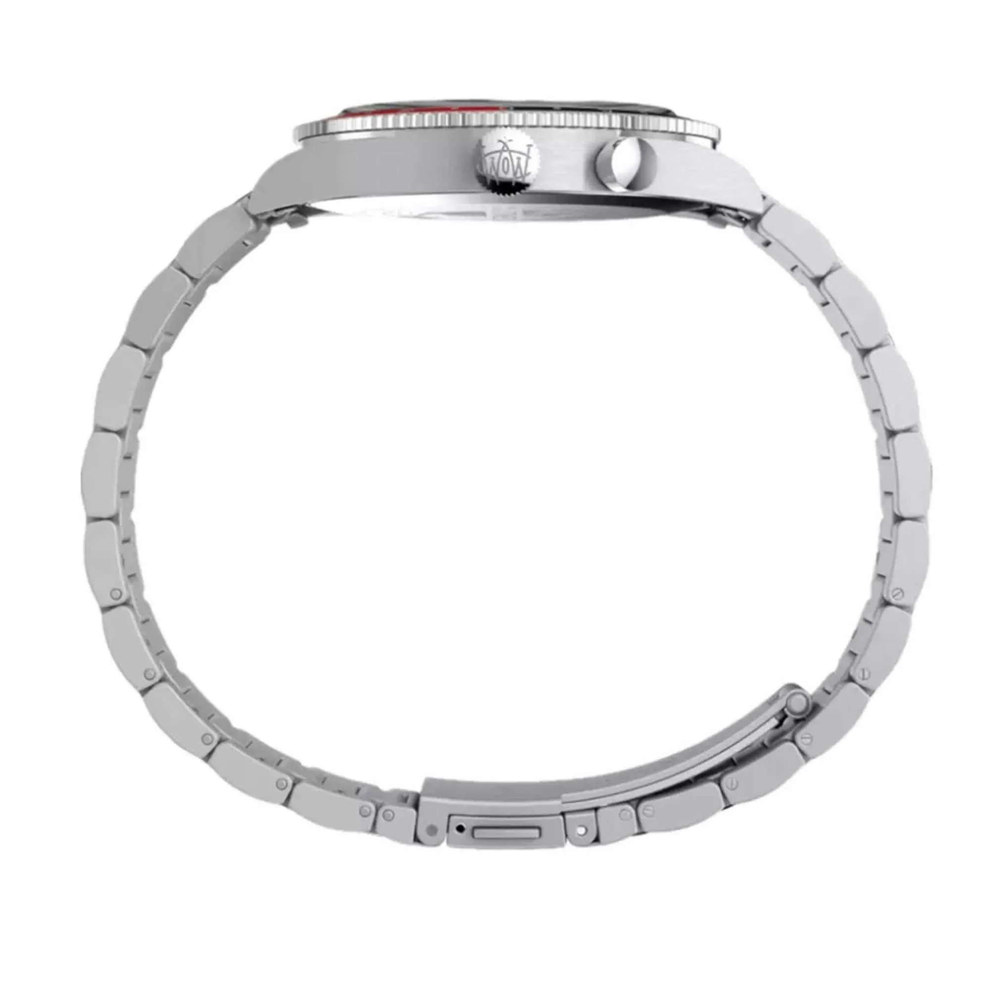 Timex Men's Watch - Waterbury Quartz GMT Black Dial Silver Tone Bracelet | TW2W22700VQ Timex Watches