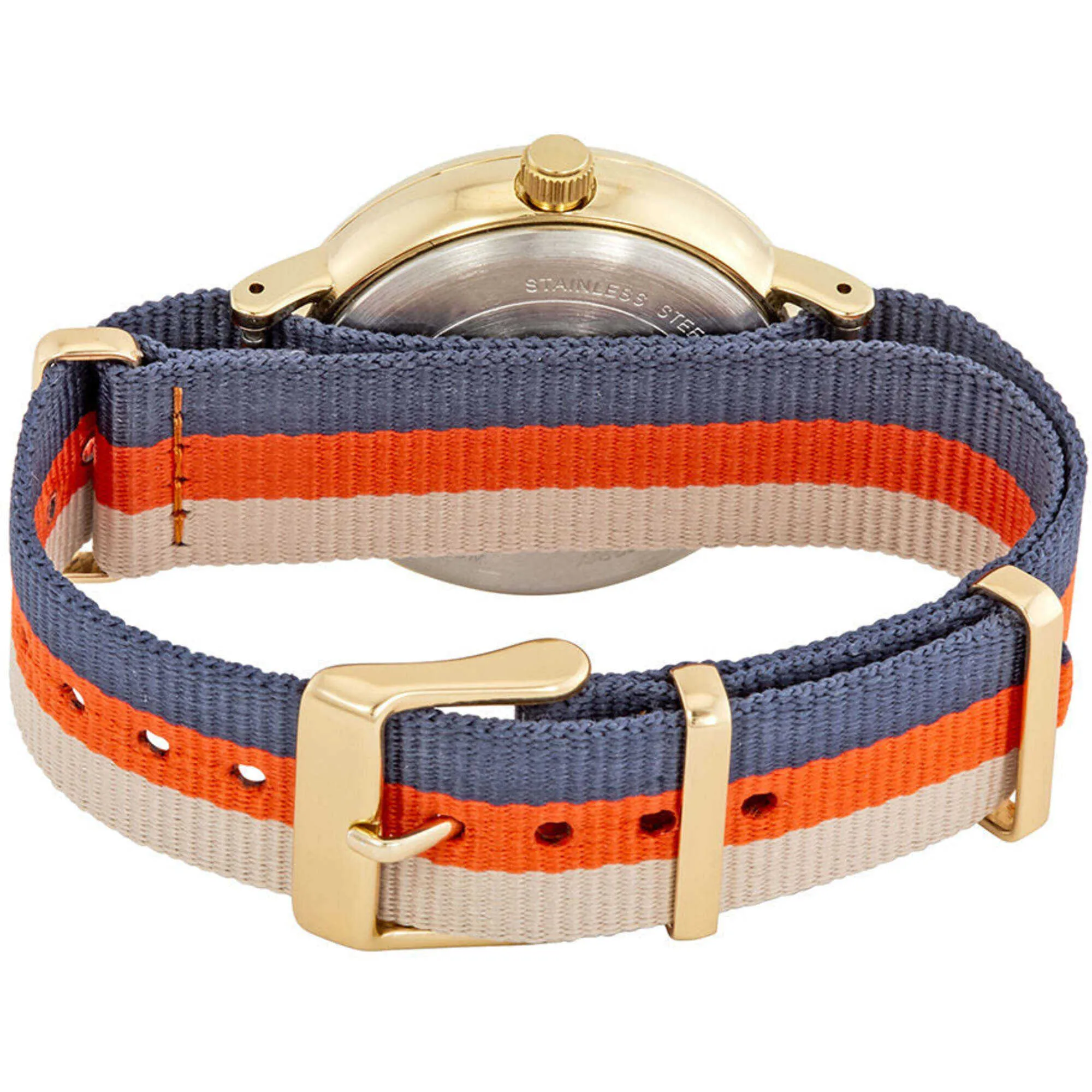 Timex Men's Watch - Weekender Fairfield Beige/Orange/Navy Nylon Strap | TW2P91600 Timex Watches