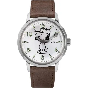 Timex Men's Watch - Welton Peanuts Snoopy Quartz Silver Tone Bracelet | TW2R94900VQ Timex Watches