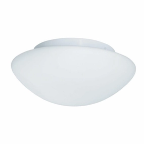 Tokyo Bathroom White Opal Glass Ceiling Flush Searchlight simple ceiling design light