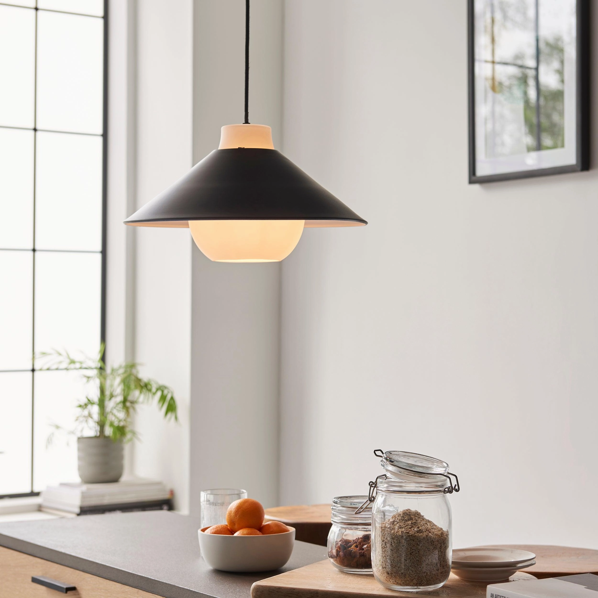 Tokyo Japadi Monochrome Angled Ceiling Pendant minimalist ceiling light