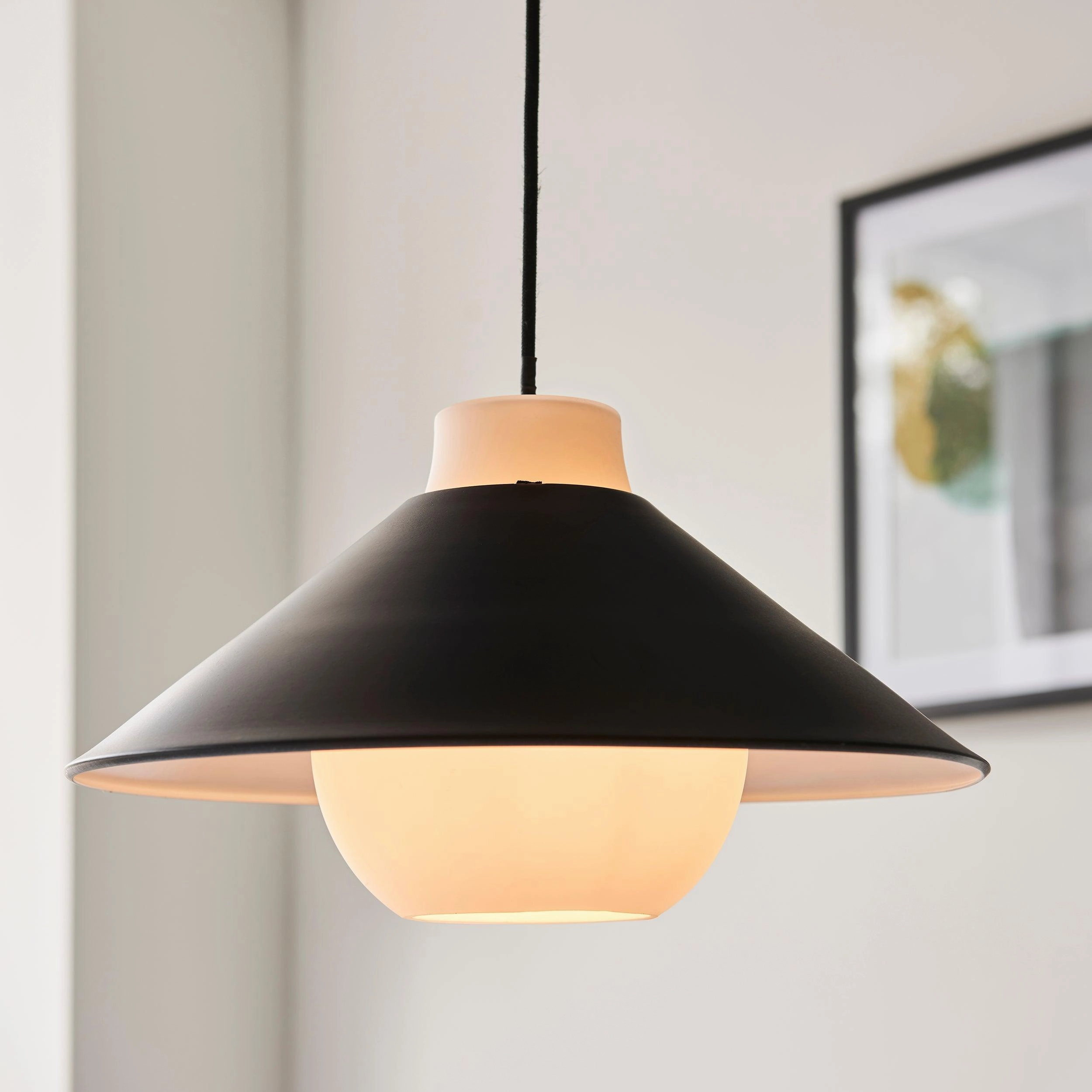 Tokyo Japadi Monochrome Angled Ceiling Pendant