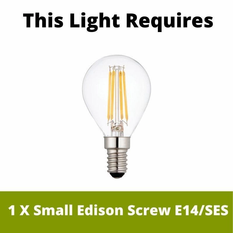 Torne Single Antique Brass & Glass Spot Light - Adjustable Head