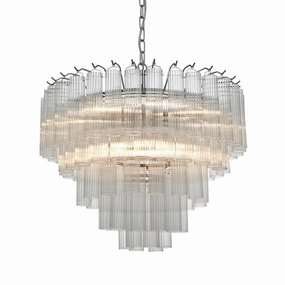 Toulouse 12 Light Tiered Glass Pendant simple ceiling design light