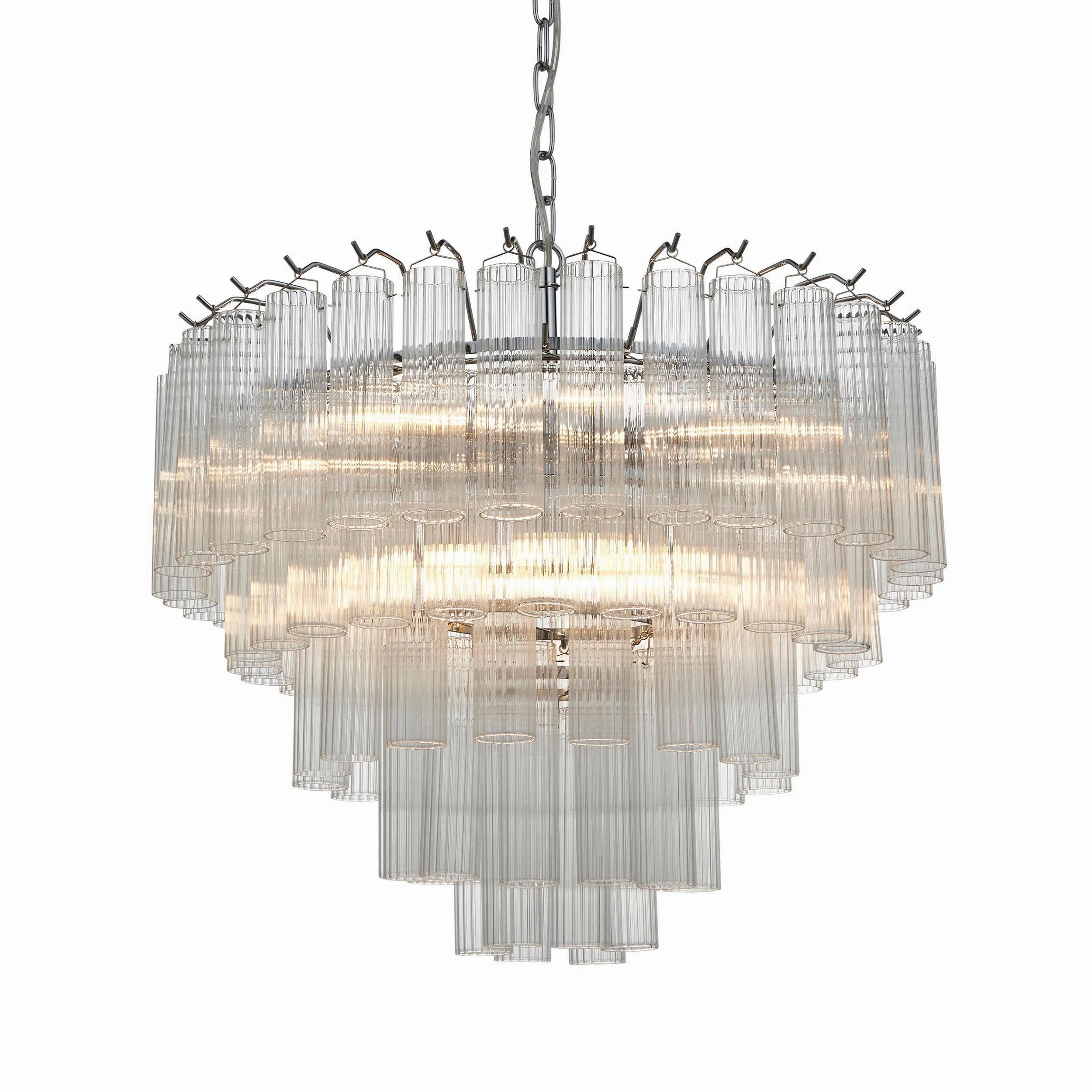 Toulouse 12 Light Tiered Glass Pendant simple ceiling design light