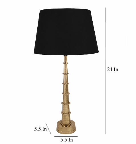 Tower Lamp in Gold Finish
