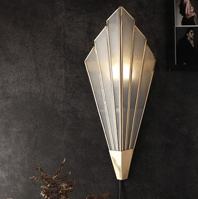 Triangular Abstract Luxe vintage desk lamp