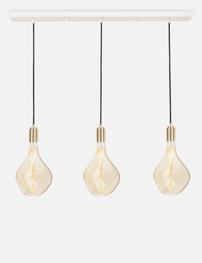 Triple Linear Pendant Light with Voronoi II by Tala modern ceiling lamp