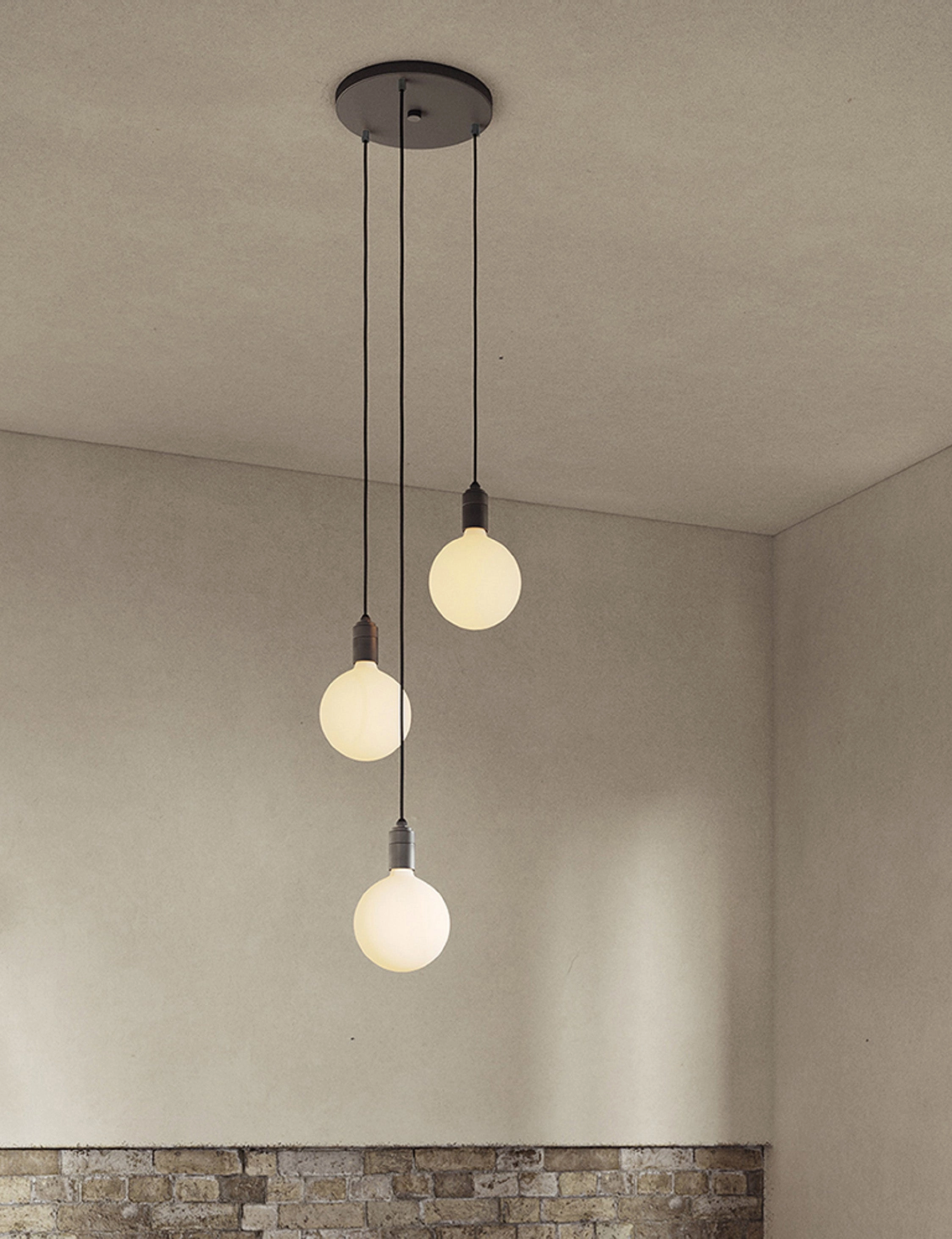 Triple Pendant Light with Sphere IV by Tala
