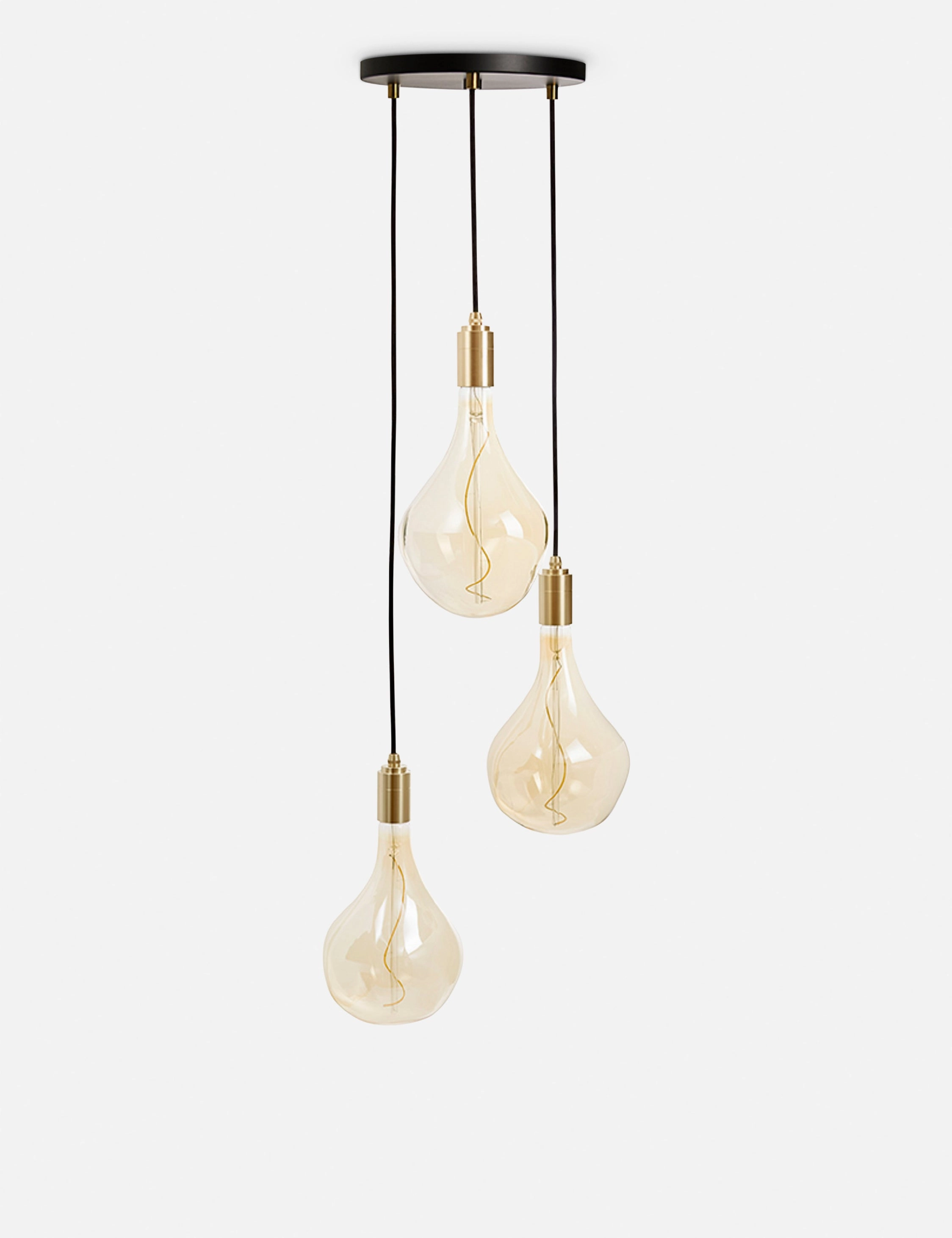 Triple Pendant Light with Voronoi II by Tala