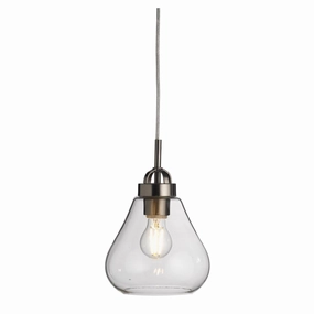 Turua Antique Chrome & Amber Glass Ceiling Pendant modern ceiling lamp