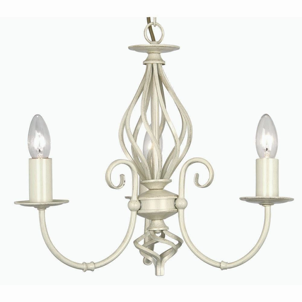 Tuscany Ivory Finish 3 Light Chandelier simple ceiling design light